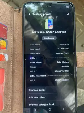 Samsung A05s ram 6 / 128GB fullset, no minus