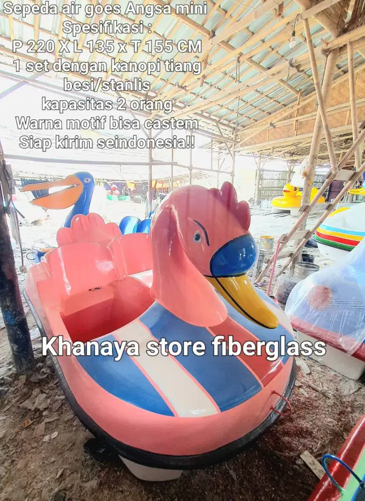 Perahu bebek angsa goes air/sepeda air bebekkan gowes mini kps 2orang