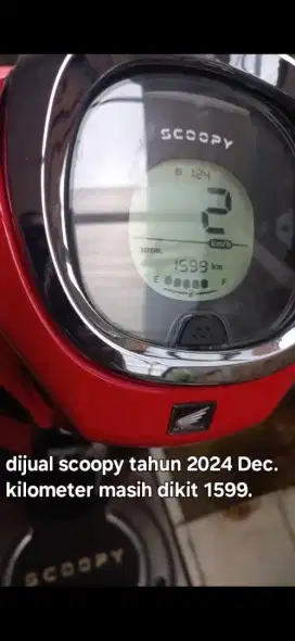 Dijual cepat scoopy preloved mulus! Km 1599!!