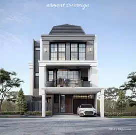 Open satu unit rumah cluster armont bsd city posisi depan taman