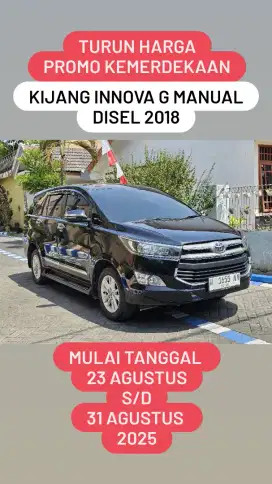 TOYOTA KIJANG INNOVA G MANUL 2018 KM : 15 Rb