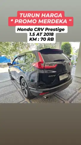 Honda CRV Prestige 1.5 Turbo AT 2018 Sun Roof
