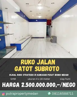 DIJUAL CEPAT RUKO STRATEGIS DI PUSAT BISNIS MEDAN