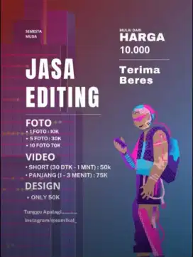 JASA DESAIN/EDIT FOTO/EDIT VIDEO