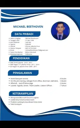 Admin logistic/gudang