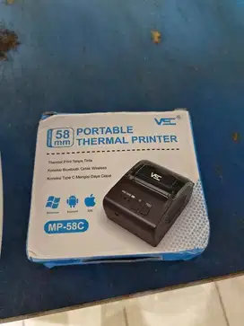 printer mobile thermal bluetooth 58mm merk VSC tipe 58X black BARU