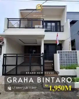 Dijual Brand New Dalam Cluster di Graha Bintaro Jaya  Tangsel