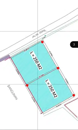 500 SQM LAND FOR LEASE IN JALAN GUNUNG SALAK - KEROBOKAN - BALI