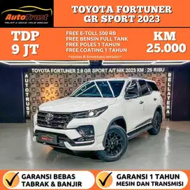 TDP 9 JUTA TOYOTA FORTUNER 2.8 GR SPORT 4X2 SOLAR A/T NIK.2023