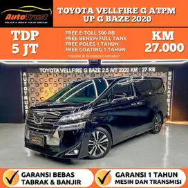 TDP 5 JUTA TOYOTA VELLFIRE 2.5 G ATPM G BAZE A/T NIK.2020/DAVID