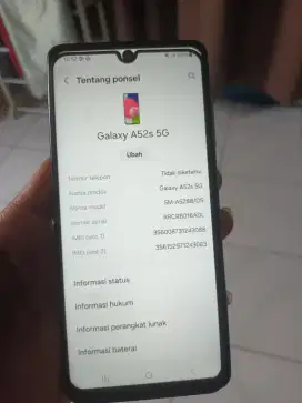 Samsung a52s 5gram 8/256 fulset mulus