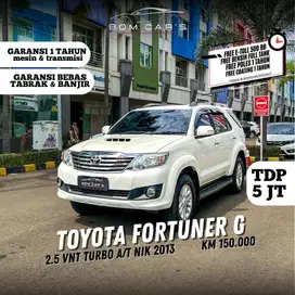TDP 5 JUTA TOYOTA FORTUNER 2.4 G VNT DIESEL 4X2 A/T NIK.2013