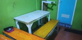 meja sama bangku sepasang