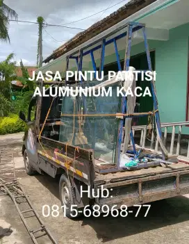 Jual pintu kaca alumunium
