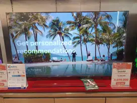 Cash & Credit SHARP LED 4T-C65FJ1X DP0% bunga rendah gratis cicilan 1x