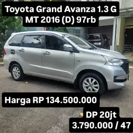 Antik KM 97rb.. Toyota Grand Avanza 1.3 G MT 2016 (D)