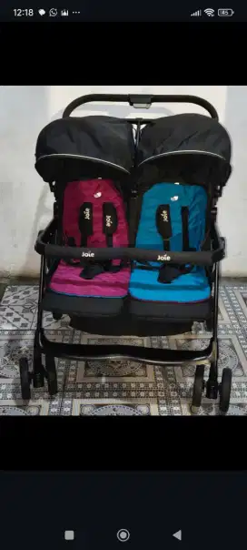 stroller bayi kembar joie twin aire
