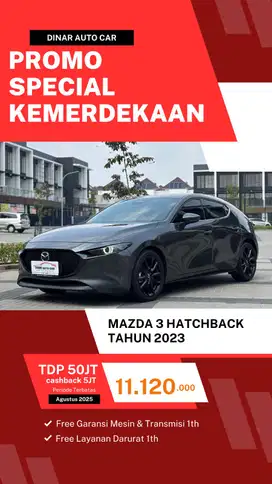 Mazda 3 hatchback skyactive 2023 km 12rb servis record