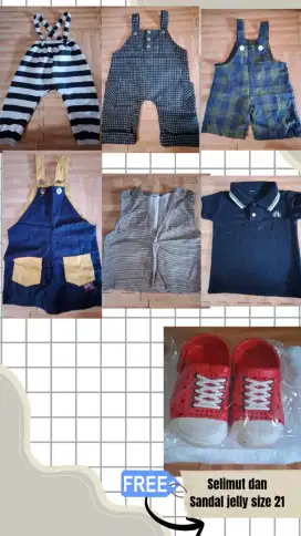 Baju anak preloved 1-2th murah bonus