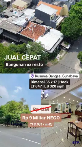 HOT SALE ! Rumah Komersil Hoek Jalan Raya Kacapiring Kusuma bangsa