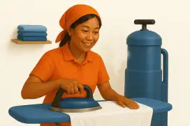 Dibutuhkan juru setrika laundry