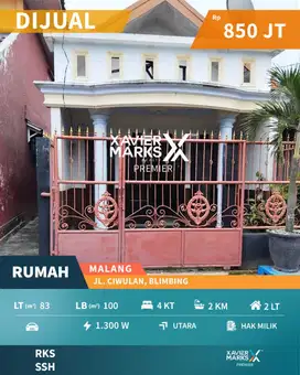 Rumah Murah Akses Mudah Kemanapun di Ciwulan Blimbing Malang