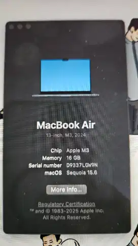 Dijual Macbook Air M3 2024