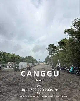 Tanah Canggu Pererenan Pemandangan Sawah Dalam Cluster Villa Bali