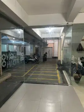 Stiker cutting sandblast sticker buram es motif batik tulisan hotel