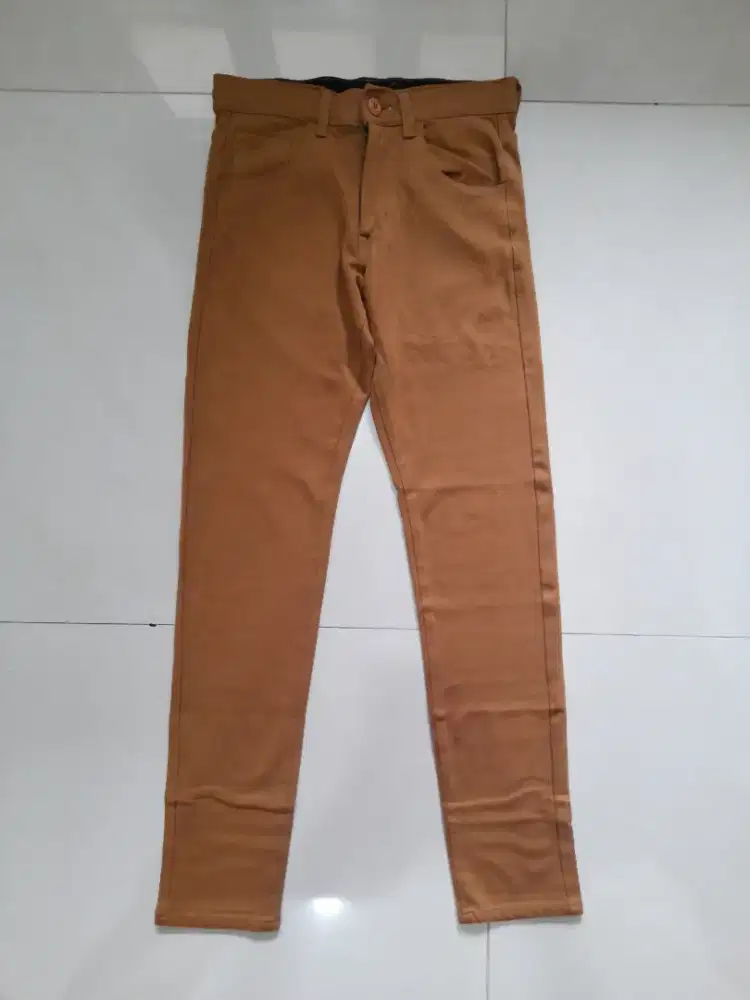 CELANA PANJANG BURBERRY ORI COKLAT SLIM FIT
