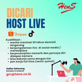 Host live Shopee & tiktok