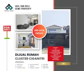 Rumah terawat siap huni di Cluster Ciganitri Bojongsoang Bandung