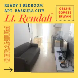 Sewa Murah 1 Bedroom Lantai Rendah Apartemen Bassura City Free IPL