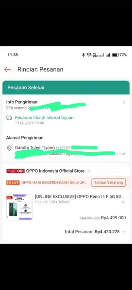 Oppo reno 14f 5g