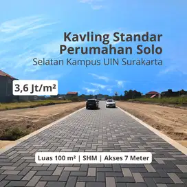 Area Kartasura Tanah di Solo Akses 7 Meter Bebas Banjir
