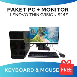 Paket PC & Monitor Lenovo thinkvision S24E