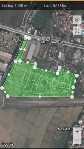 Disewakan Lahan Kosong untuk bis, container , dealer dll