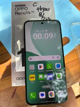 Oppo reno 14 8/256 5G bekas rasa baru grnsi pjng bs tker tmabh