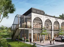Ruko SOHO 2 Facade dengan konsep Alfresco Dining di  Jakarta Business