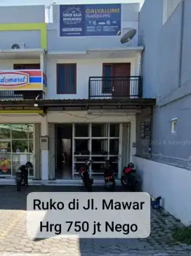 Dijual Murah Cepat Ruko jl. Mawar di Tengah Kota Probolinggo