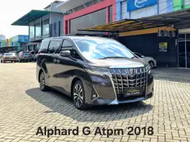 Alphard G Atpm 2018 Cash Graphite Brown Coklat Toyota 2.5 G