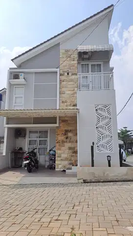 Rumah Syariah Depok Tanpa Riba Termurah 2 Lantai SHM IMB Dekat Stasiun