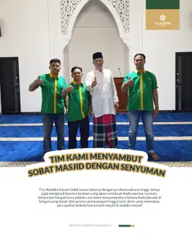 Karpet masjid Berkualitas Pasti Aladdin Karpet