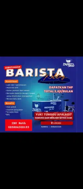 Driver Minuman Barista Corner Keliling