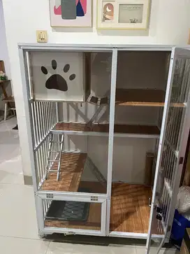 Jual kandang kucing bahan alumunium