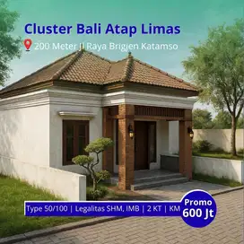 Rumah Dekat 2 Kampus Besar UIN&UMS, 5mnt Toll,  SHM & PBG, Model Bali