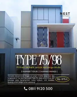 Rumah Special Untuk Keluarga Besar, The Nest Sanctuary Tp. 75, 3 Kamar