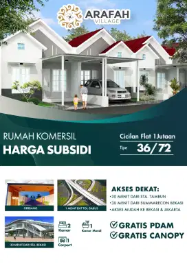 Rumah Eropa cicilan 1 jutaan flat