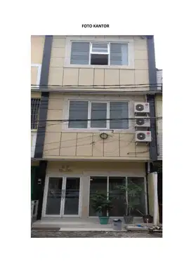 DIJUAL RUKO 3 1/2 LANTAI SANGAT COCOK BUAT PERKANTORAN/USAHA/PELATIHAN