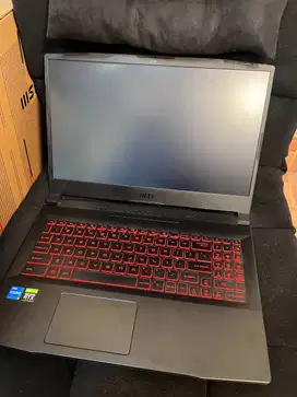 Laptop gaming Design Grafis MSI GF66 katana RTX 3050 i5 11400H